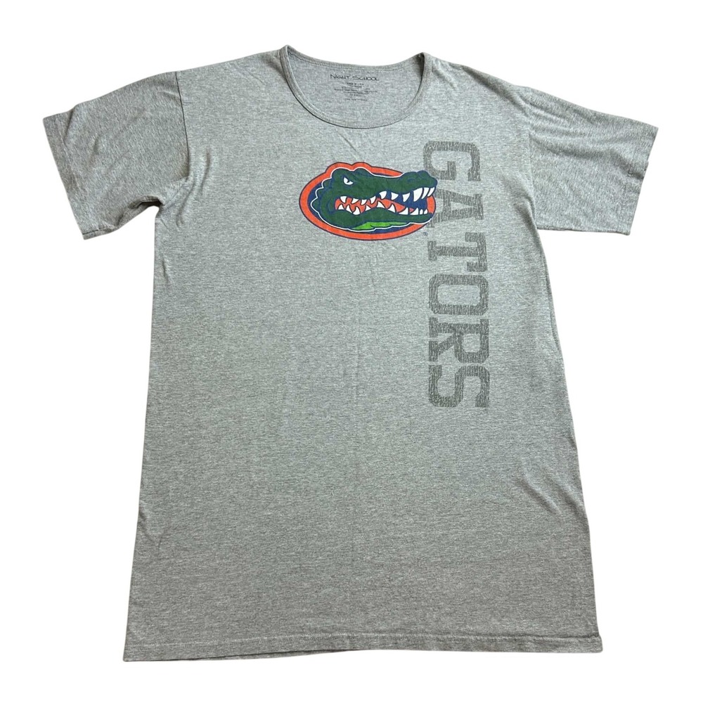 Florida Gators Sleep Shirt Dress Gray Heathered UF NCAA Loungewear Nightgown XL